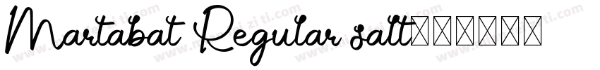 Martabat Regular salt字体转换